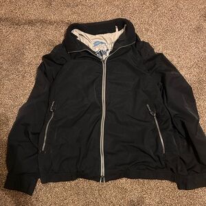 Tommy Bahama Black and Cream Zip-Up Jacket